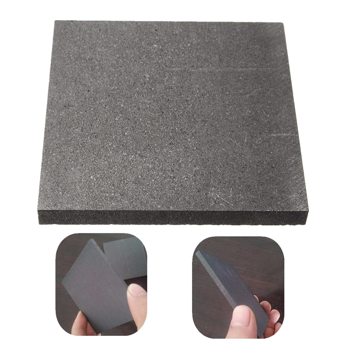 100*100*10mm 99.9%Pure Graphite Block Electrode Rectangle Plate