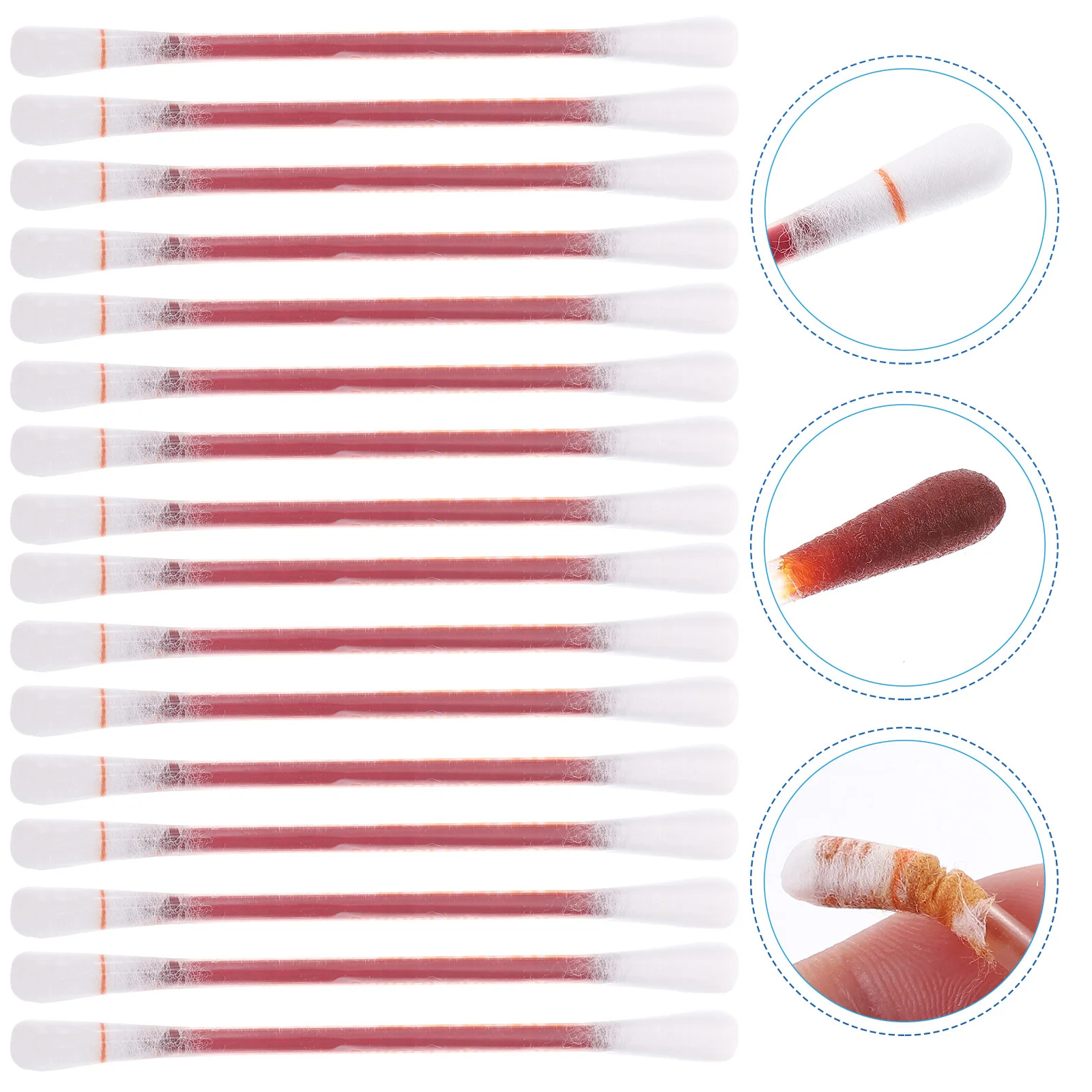 100 Pcs Compact Cotton Tip Injury and Wound Care Product Makeup Swab Clean Precise Cleaning Tool Ear