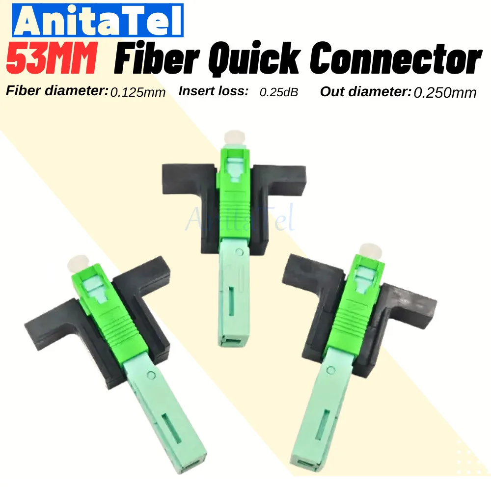 

53MM SC APC SM Single-Mode Optical Connector FTTH Tool Cold Quick Connector SC UPC Fiber Optic Fast Connnector High Quality