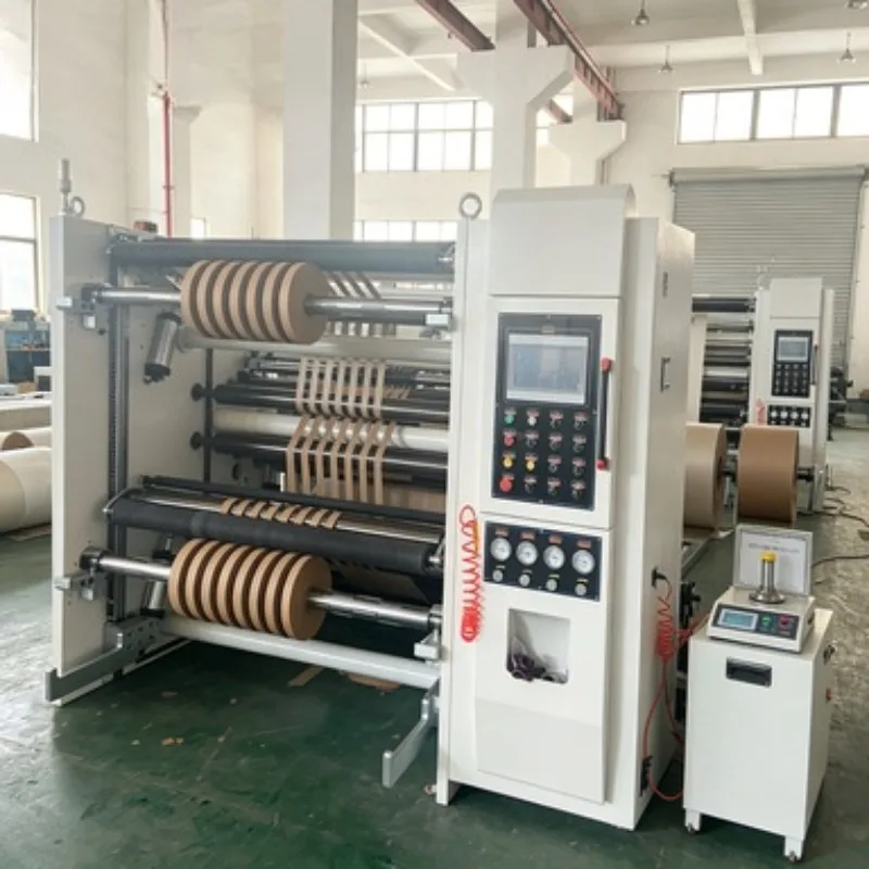BOPP Tape Roll Slitting Rewinding Machine Adhesive Tape Slitter Rewinder Slitting Equipment for Packing Factory Use  