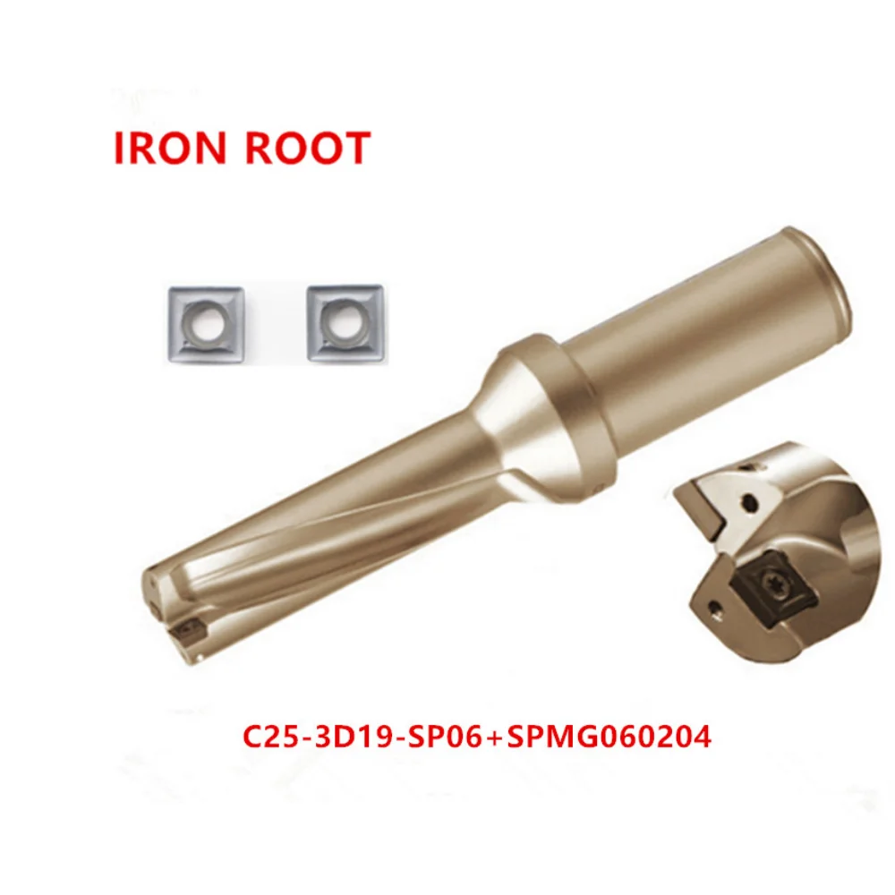 CNC Lathe ToolS  Lathe New 1P C25-3D19 SP06 U drill +   2P SPMG060204-DG 6115 Carbide Insert