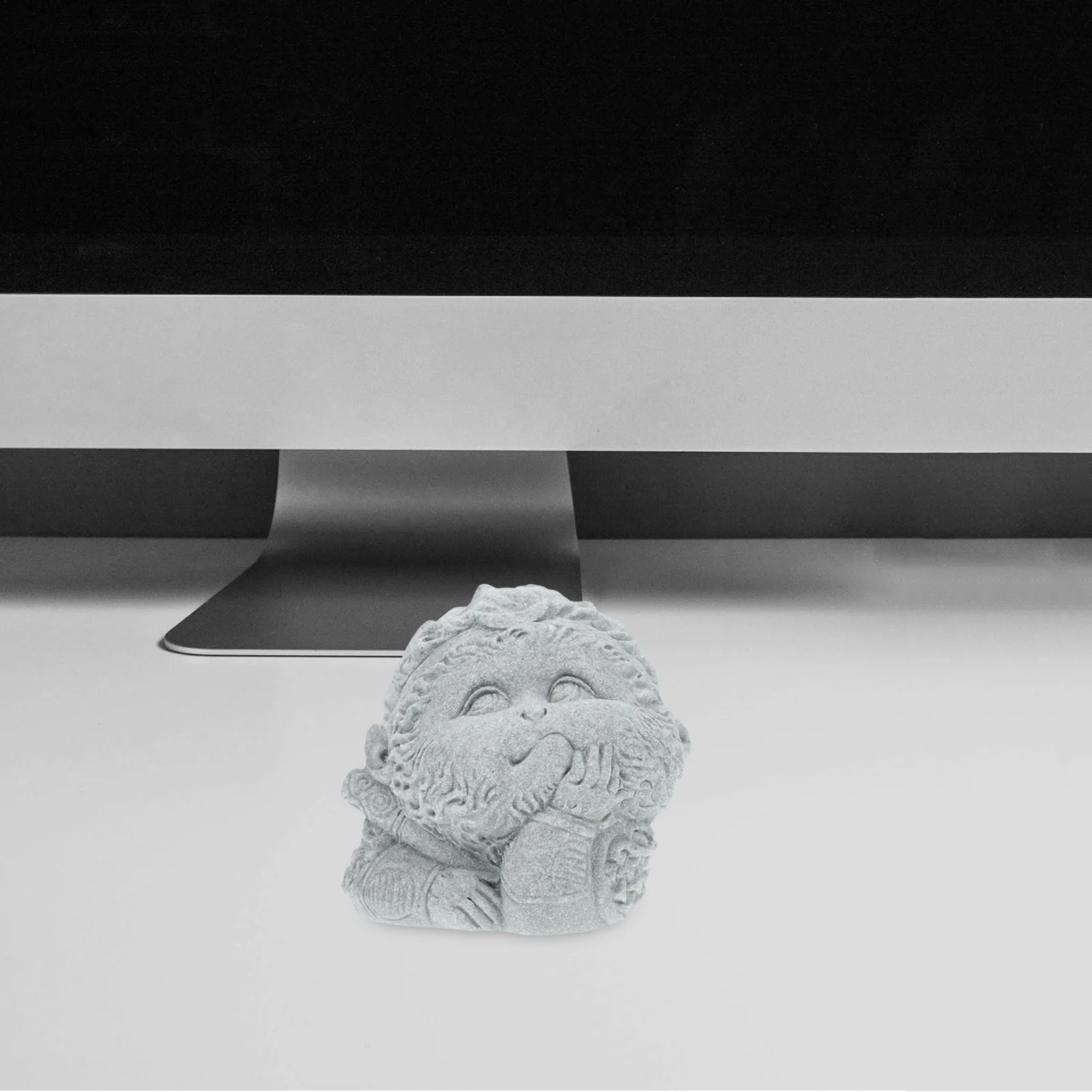 

Small Fish Tank Sun Wukong Monkey Buddha Sandstone Sculpture Decorative Aquarium Statue Underwater Buddha Head Ornament