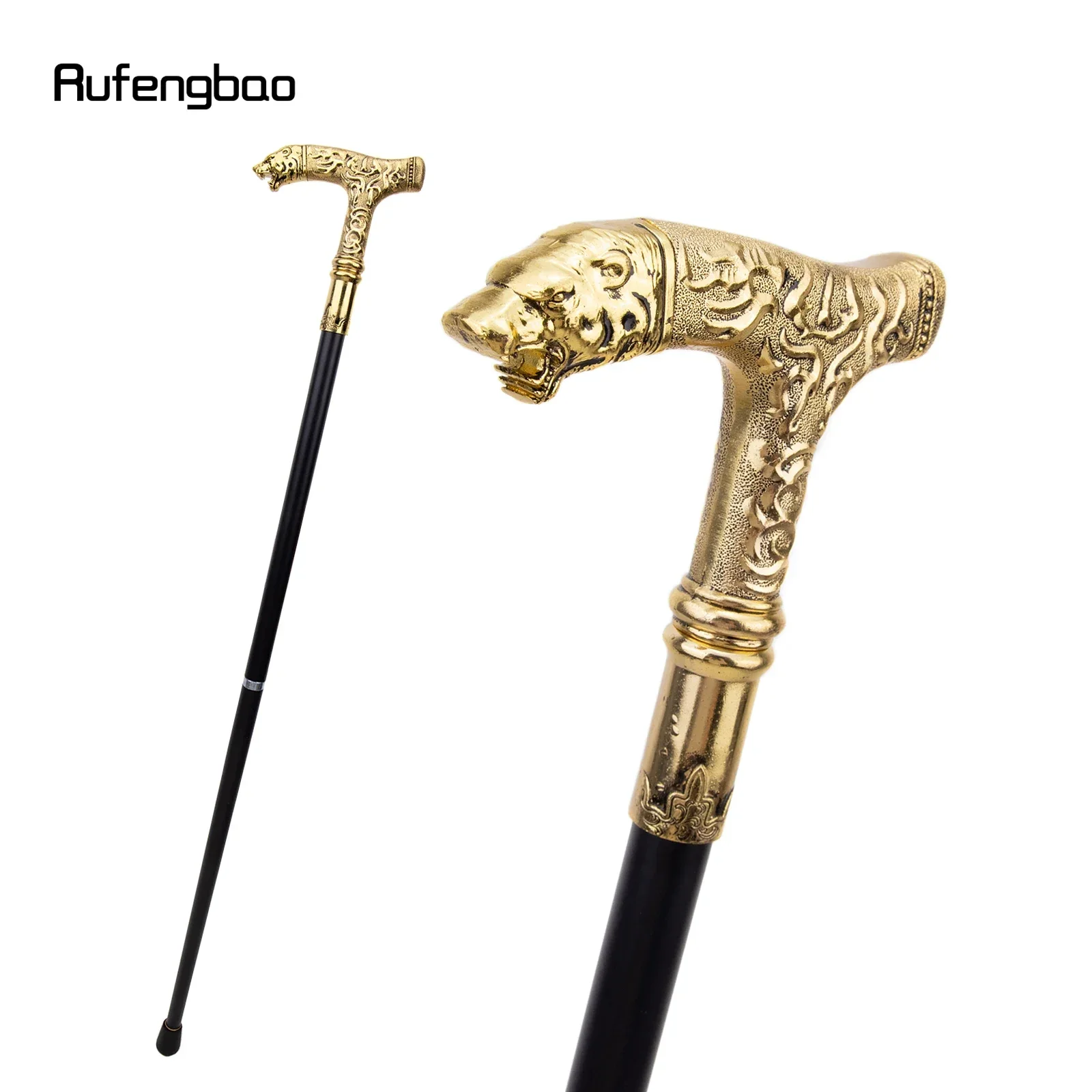 Animal Bear Eagle Wolf Dragon Luxury Pattern Walking Stick Party Stick Cospaly Cane Knob Crosier 90cm Performance Stage Cane