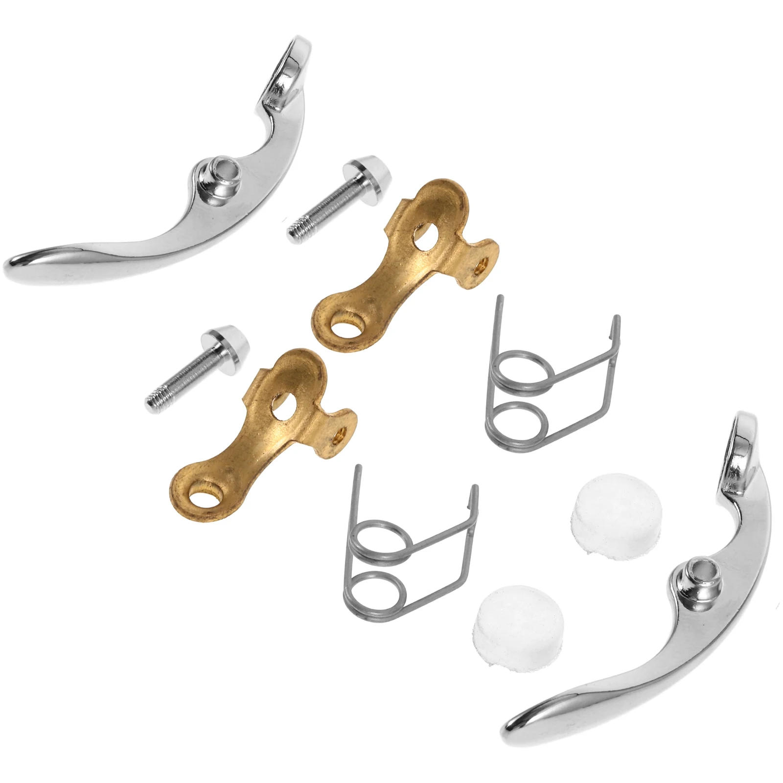 

10PCS Trumpet Valve Kit Durable Water Key Screws Pads Bases Rods Precision Design Easy Installation Compatible Sound