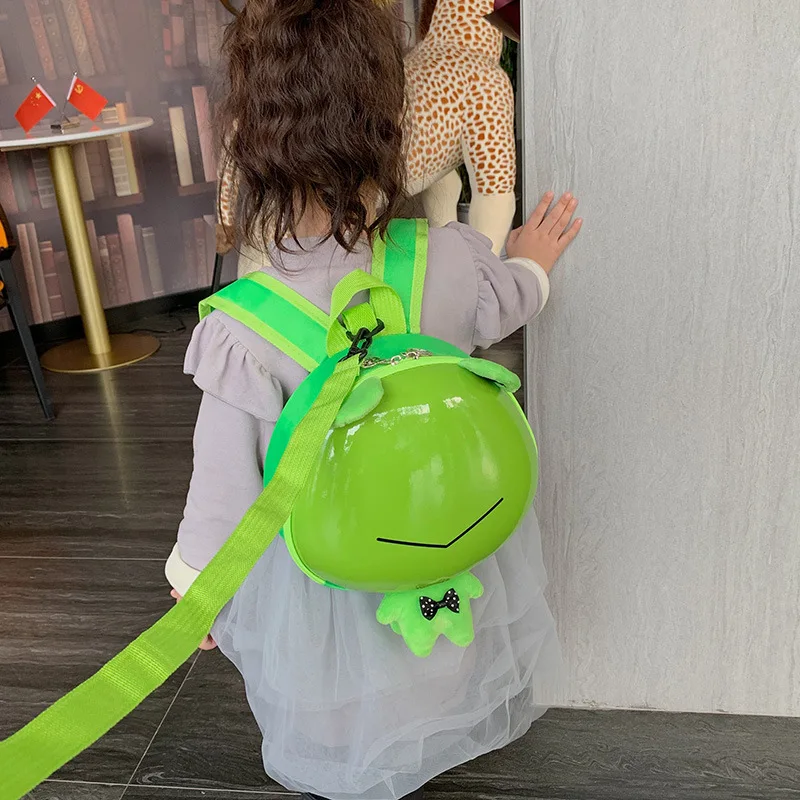 Cute Cartoon Kindergarten Anti-lost PVC Backpack Funny Toy for Child Kids Rich Style Small Eggshell Bag Girl Cute Animal Prints