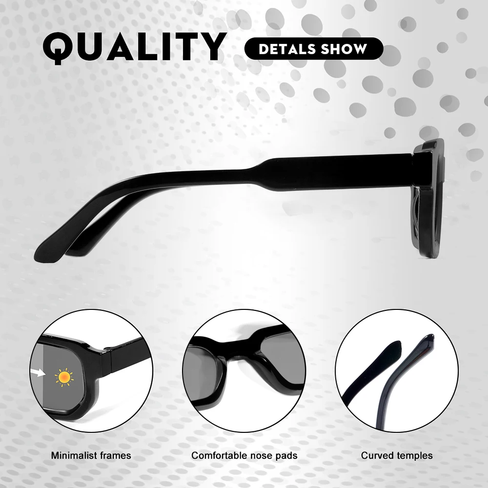 CRIXALIS Photochromic Sunglasses For Women And Men Retro Outdoor Trendy And Fashion Sun Glasses Anti-reflective Shade UV400