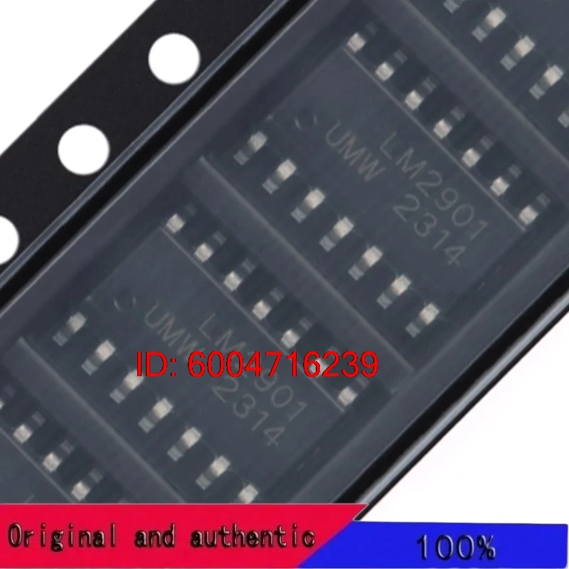 100 Pieces of Brand New Original Lm2901Dr with Silkscreen Lm2901 Sop-14 Four-Channel Differential Comparator Chips
