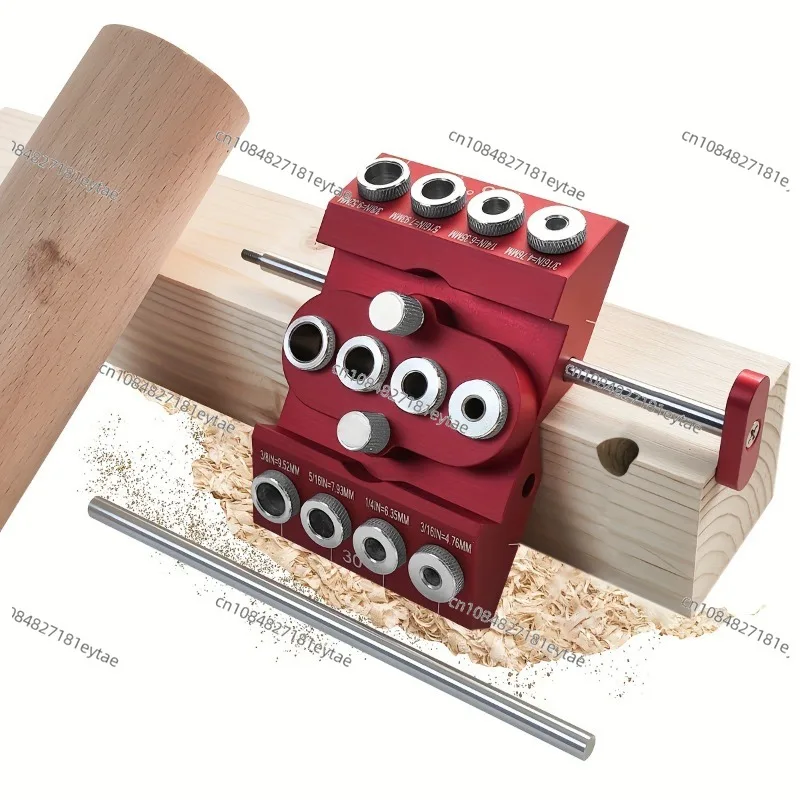 With Positioning Rod 30 °/45 °/90 ° Punch with Extended Positioning Multi-angle Woodworking Punch Positioner