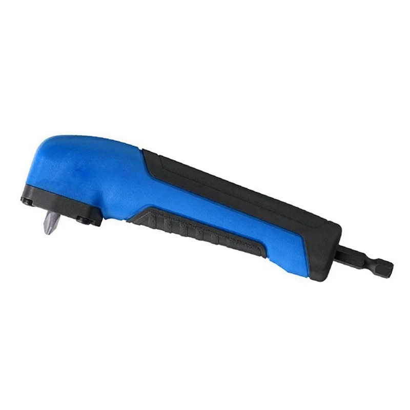 1 Piece Electric Screwdriver Turning Tool Blue Plastic+Metal Powerful Corner Tool Accessories 90-Degree Drill Adapter