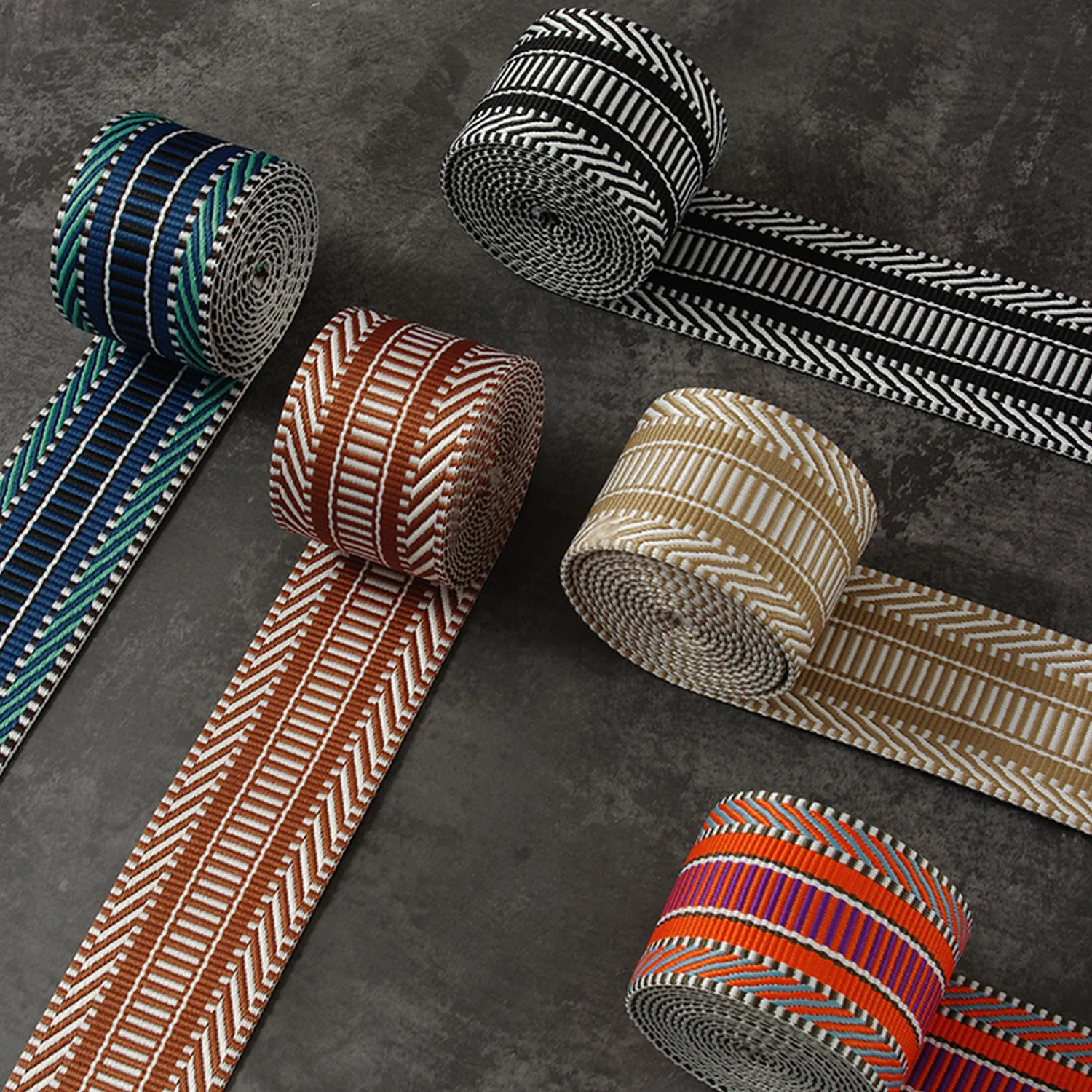5 yards Jacquard Webbing Tapes for Bag Strap Ethnic Ribbon Luggage Decor Sewing Bias Band DIY Belt Shoes Accessories