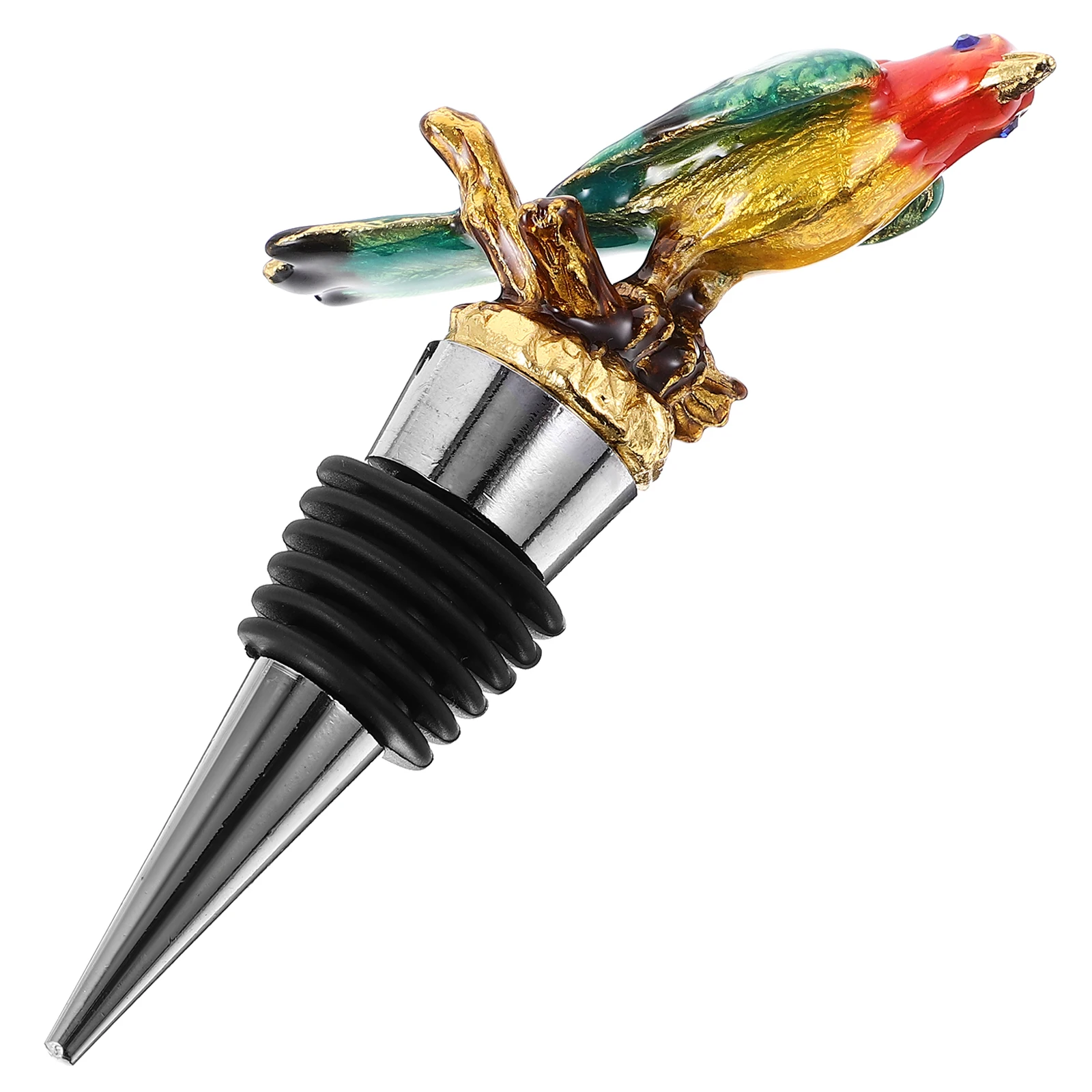 

Magpie Bottle Plug Bird Shape Sealer Reusable Zinc Alloy Easy Clean Decorative Figurine Stopper Beverage Stoppers