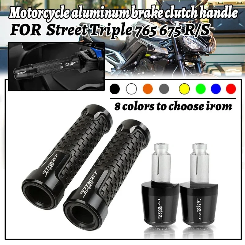 

Motorcycle Accessories CNC Handle Bar Handleba Grips Cap End For street triple 765/R/S Street Triple 675 675rx Black SE