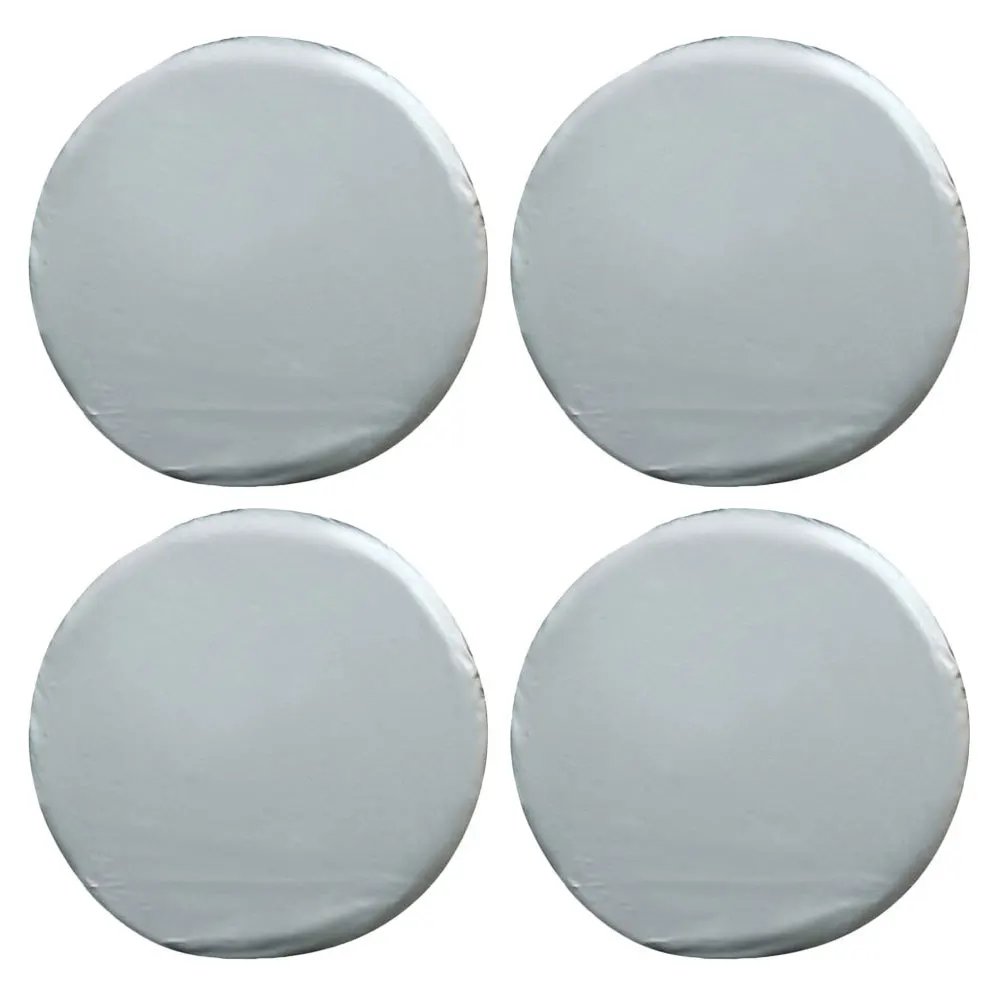 4 pezzi durevoli impermeabili coperture universali per pneumatici di scorta protezioni per ruote di protezione solare resistenti copertura universale per pneumatici di scorta