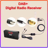 For Universal Signal Head DAB DAB+ Antenna With USB Adapter European Android Car Radio GPS Stereo Receiver Player