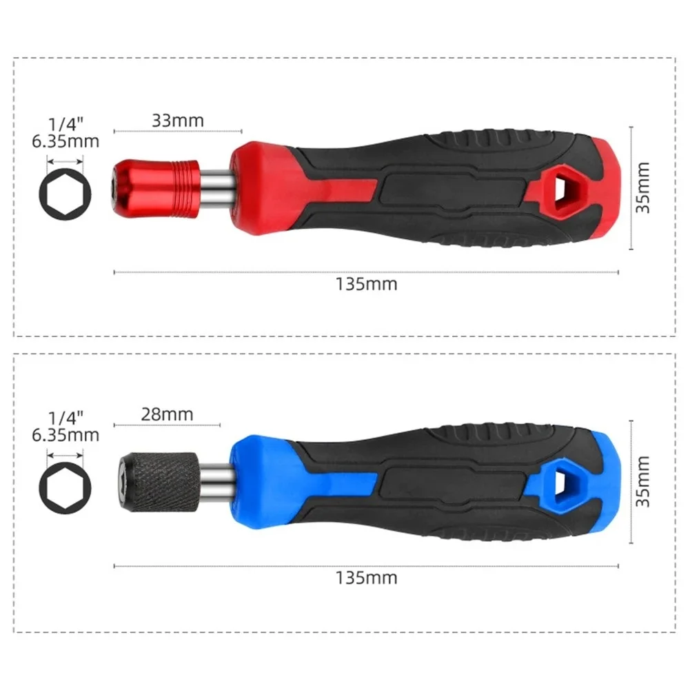 1/4'' Hex Schraubendreher Griff Magnetische Schraubendreher Bit Halter Multifunktionale Selbst-Locking Steckschlüssel Bit Adapter Werkzeug – Detail 6