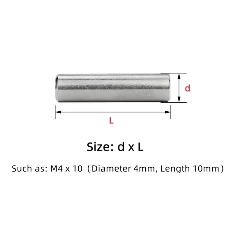 11pcs M12  304 Stainless Steel Cylindrical Dowel Pin DIN6325 GB119, Solid Straight Locating Pin, Metric Parallel Dowel Pins