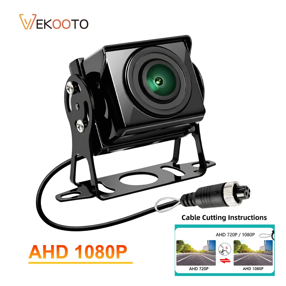 1080P AHD Rear View Backup Camera Wide Angle Lens Starlight Night Vision Cam Replacement for Pickup RV Truck DVR Camera System