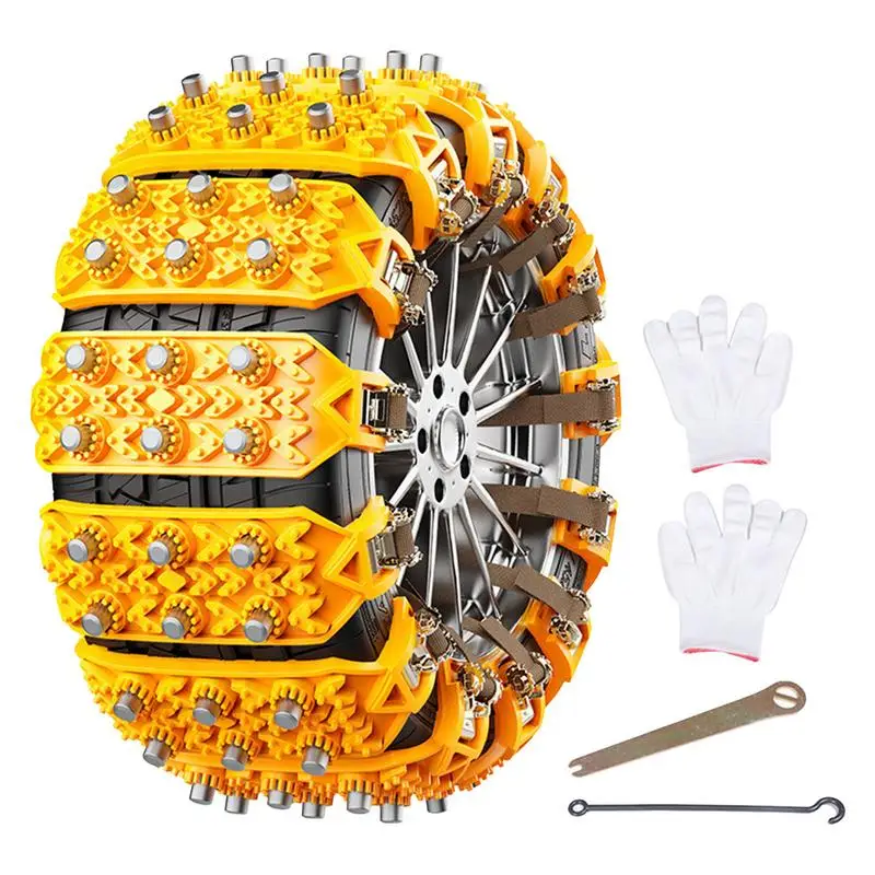 

Ice Tire Chains Anti Snow Chains Traction Tire Chains Heavy Duty Traction Mud Chains Easy Installation Tire Snow Chains For