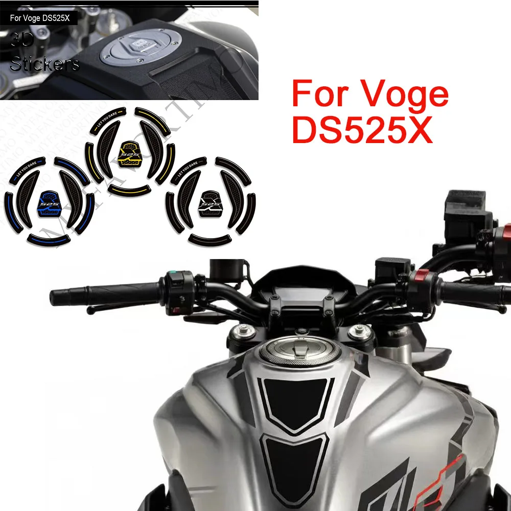 Motorcycle For VOGE 525 DSX DS525X DS525 X DS 525X Adventure Tank Pad Gas Fuel Oil Protector Stickers Decals Fairing Fender Han