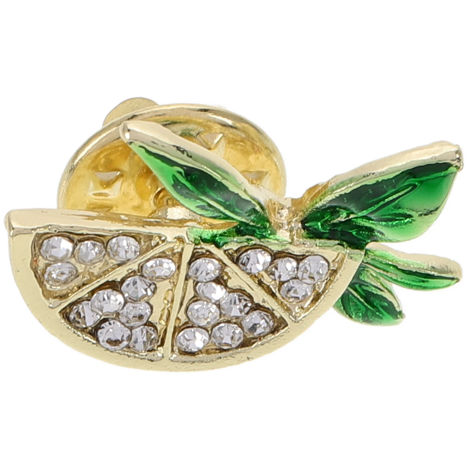 Broche de sandía de cristal para mujer, Pin de solapa con diamantes de imitación de fruta de dibujos animados, accesorio de decoración para fiesta de verano