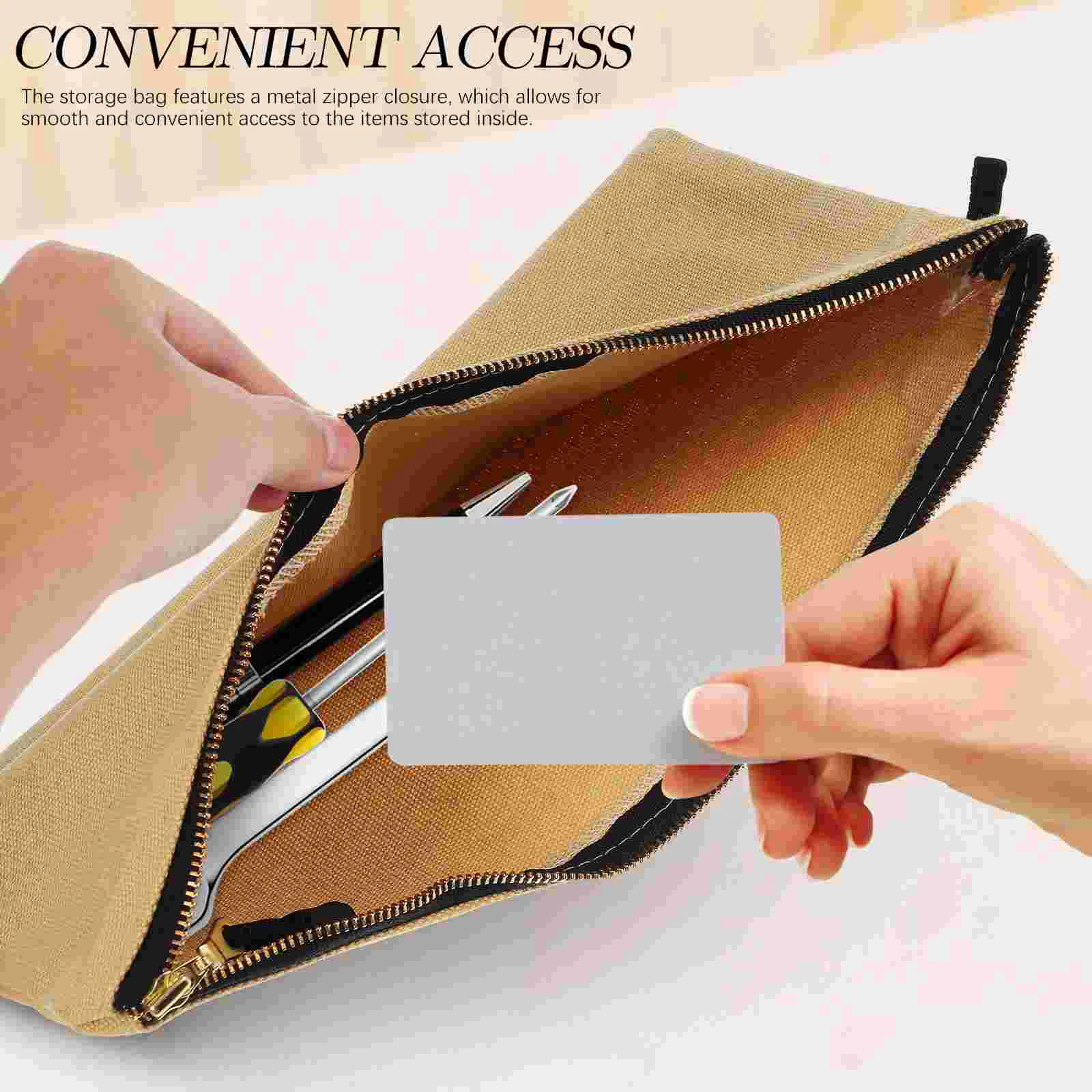 5 Pcs Zipper Tool Bag Travel Bags Period Pad Storage Makeup Organizer Toiletry Small with Pouch Pouches Tampons Brush