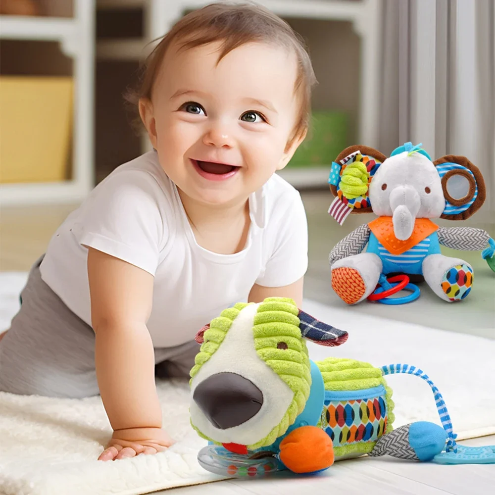 

Montessori Baby Toys Soft Plush Dolls Kawaii Animal Strollers Pendant for Newborn Boys Girls Toddler Birthday Gift