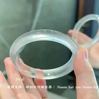 Myanmar Round Bracelet Natural Jade Ice Jade bangle Small Jewelry Light Green Fashion Accessories Lucky Stone Gift for Mothe
