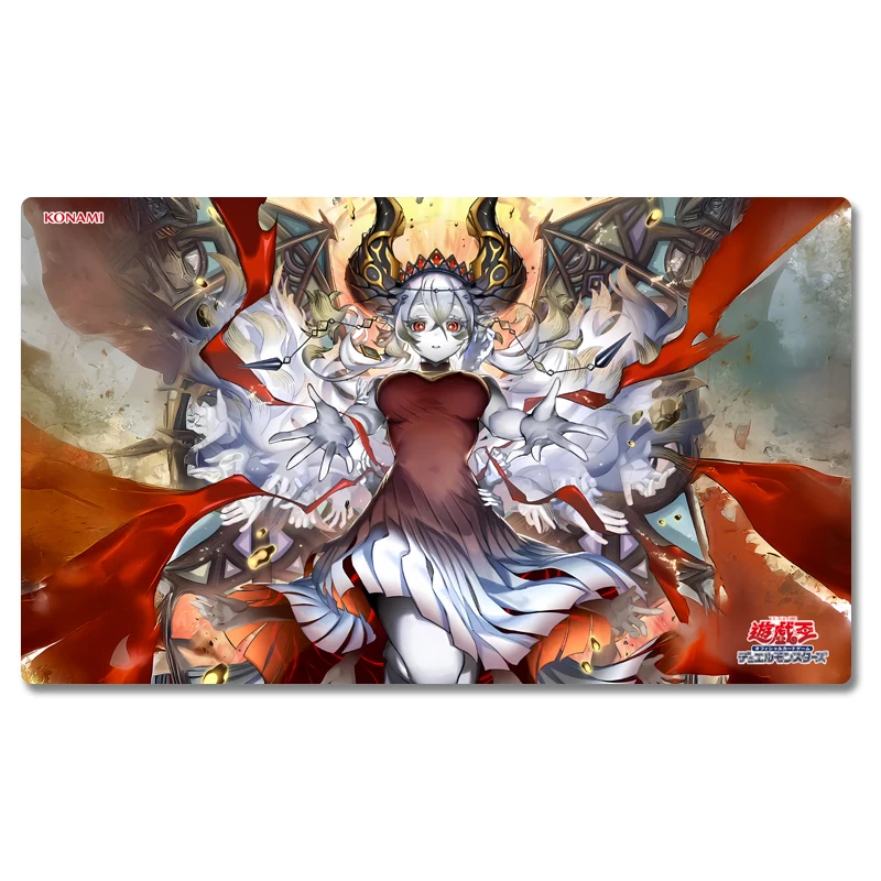 

Yugioh Blazing Cartesia, the Virtuous Play Mat Yu-Gi-Oh! TCG OCG Trading Card Games Mat Duel Plate Rubber Card Mat Mouse Pad
