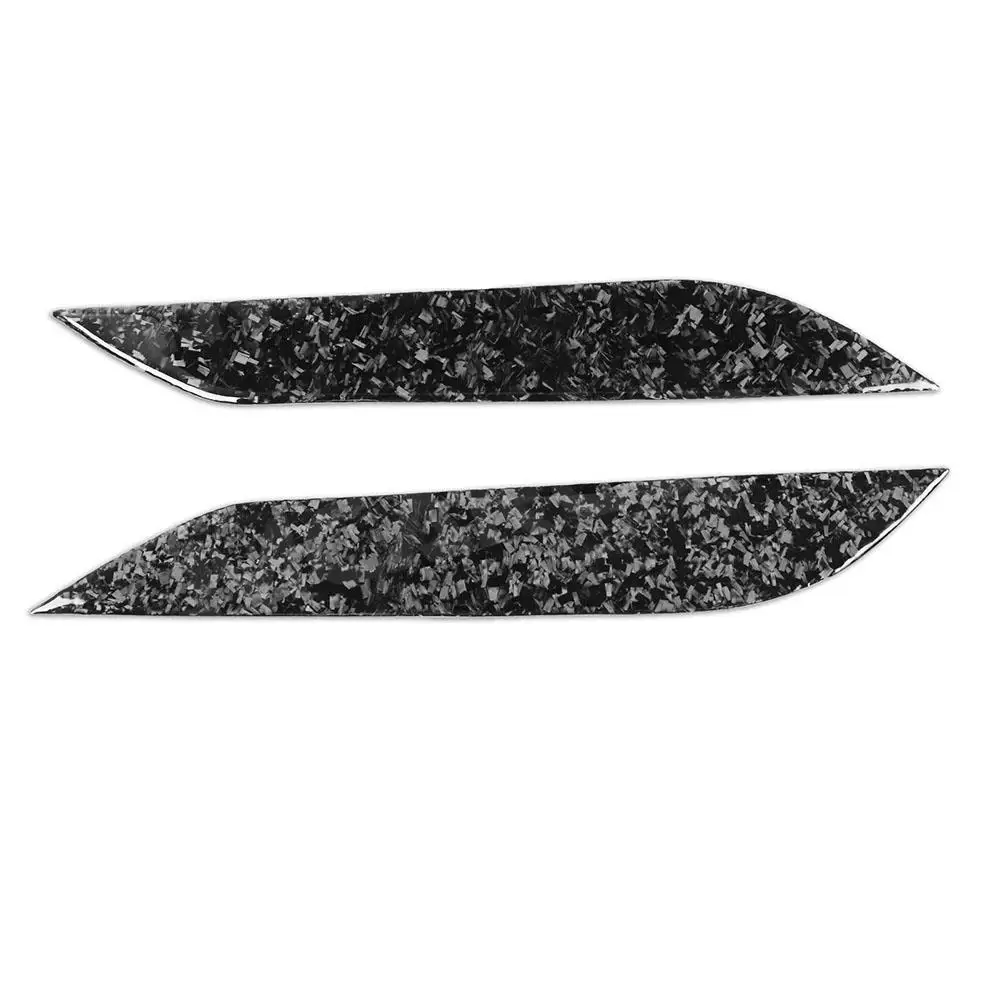 Forged Carbon Fiber Eyebrow Headlight Covers for Nissan 350z 2006-2009 Front Bumper Eyelids Car Styling