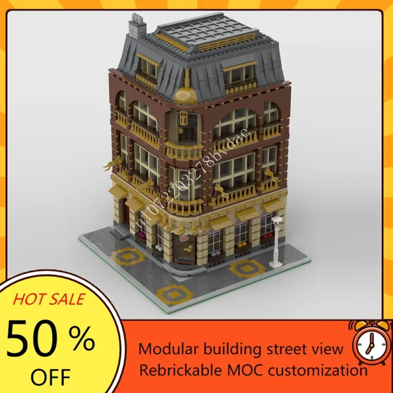 

2911PCS Fashion Salon MOC Hot Selling Puzzle Creative Street View Architecture Model DIY Assembly Birthday Toy Christmas Gift