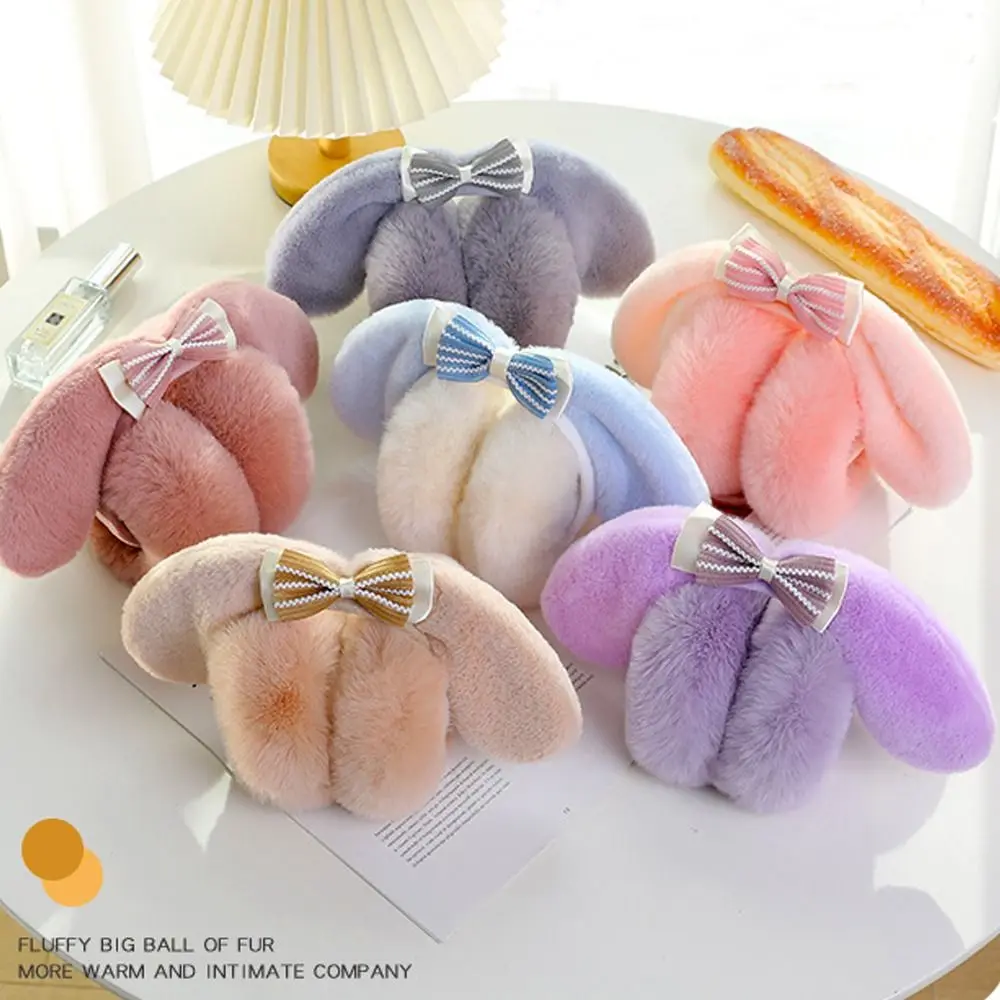 

Cute Autumn Winter Plush Ear Cover Keep Warm Cold Protection Earmuffs Windproof Outdoor Riding Ear Warmer