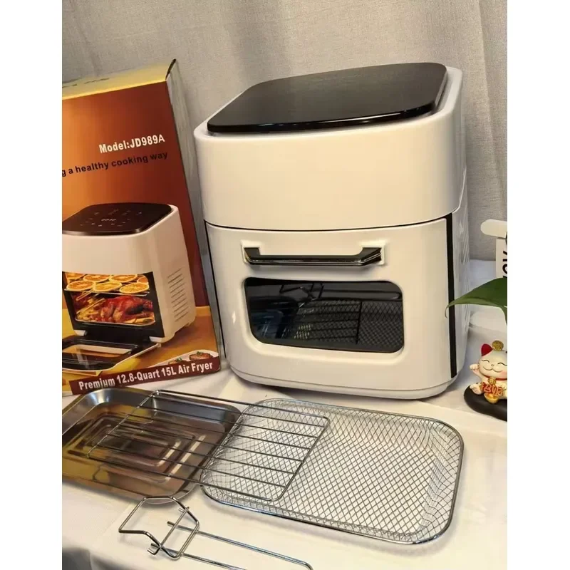 For Digital Control Commercial Air Fryer Custom 5L Plus 5L Capacity Dual Cooking Zone Smart Control Visual Dual Basket Air