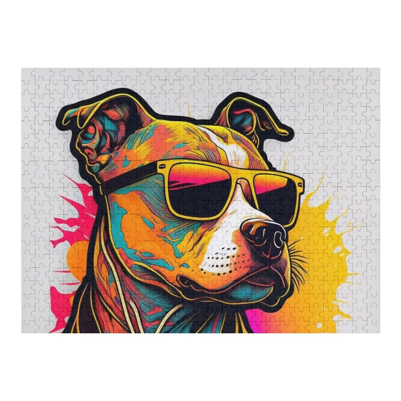 

Пазл с бультерьером Staffy Dog, подарки на заказ, персонализированный подарок, пазл для женатых