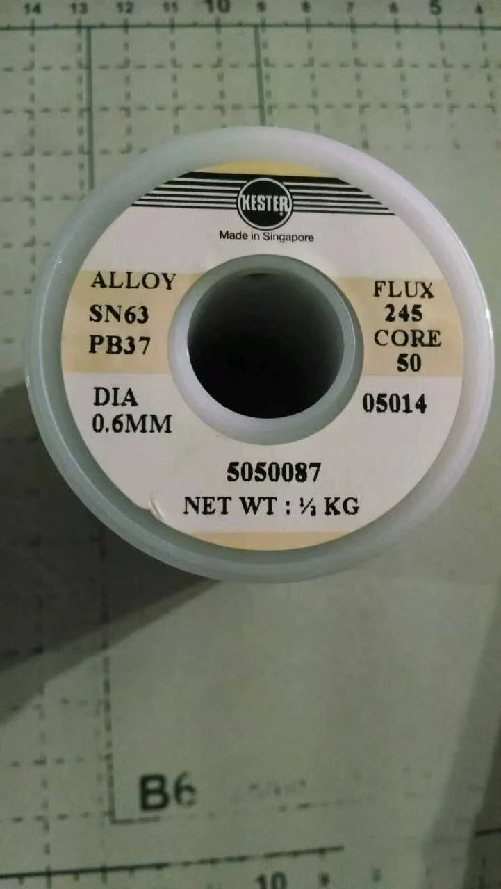 The Whole Roll 500g Kester Scriptures solder wire Leaded solder wire 63Sn37Pb Wire Diameter 0.6mm