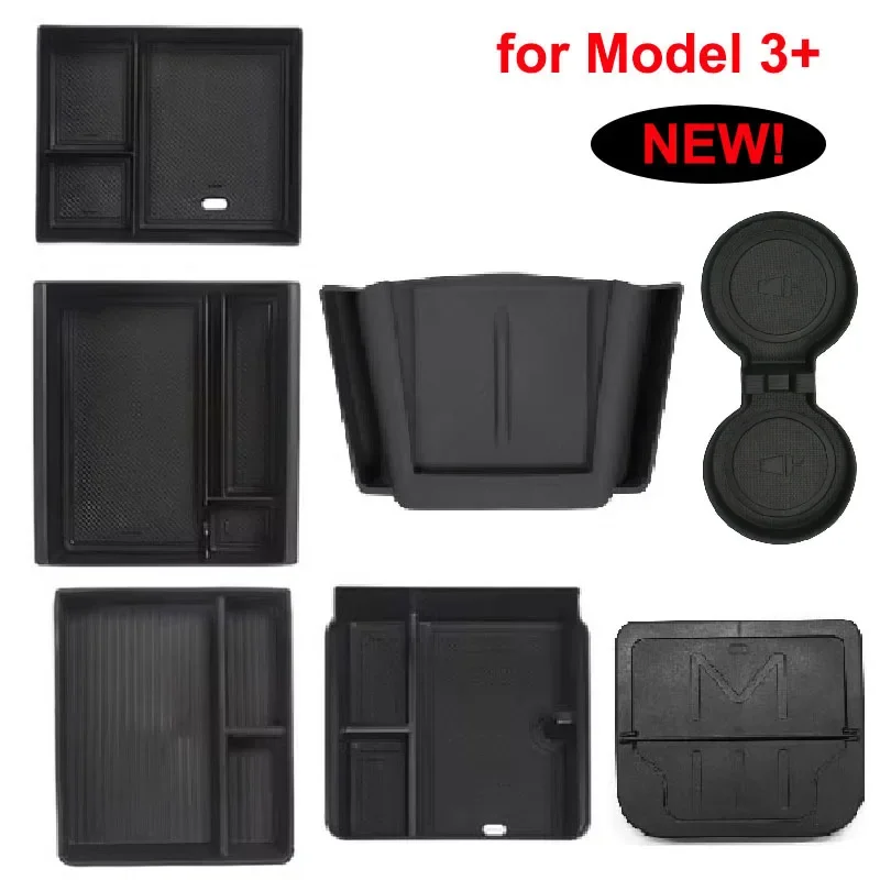 For Tesla Model 3 Highland 2024 Storage Box Model 3 2024 Highland Center Console Armrest Storage Box Stowing Tidying Accessories