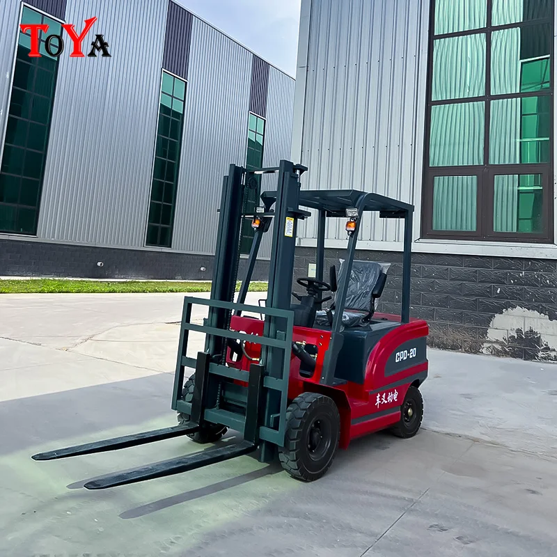 2ton electric forklift,strong load-bearing capacity hydraulic increase the efficiency of logistics in shopping center customized