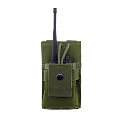 1000D Tactical Radio Pouch Walkie Talkie Holster Phone Holder Hunting Waist Belt Pack EDC Bag Molle Magazine Pouches