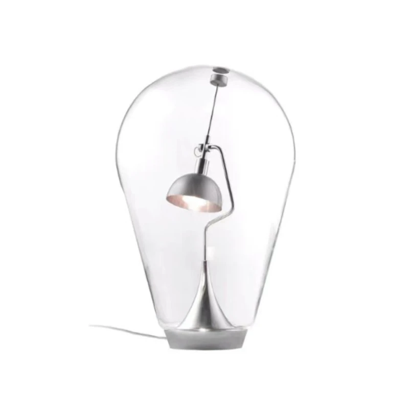 

Table lamp study light luxury Nordic living room simple postmodern creative glass hotel Internet celebrity minimalist bedroom