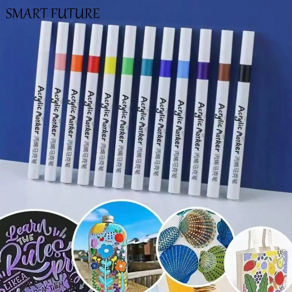 

80-цветный набор акриловых маркеров, мягкий наконечник, тонкий наконечник, художественный маркер, быстросохнущий нетоксичный маркер для акриловой краски