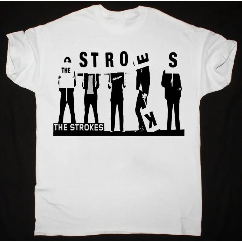 

Винтажная футболка The Strokes Band из хлопка, все размеры от S до 4Xl Ee1196