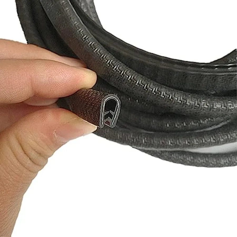 

Edge Trim Black Small Fits Edge 1/16 to 1/8 Inch Flexible PVC Edge Protector for Sharp/Rough Surfaces Easy to Install