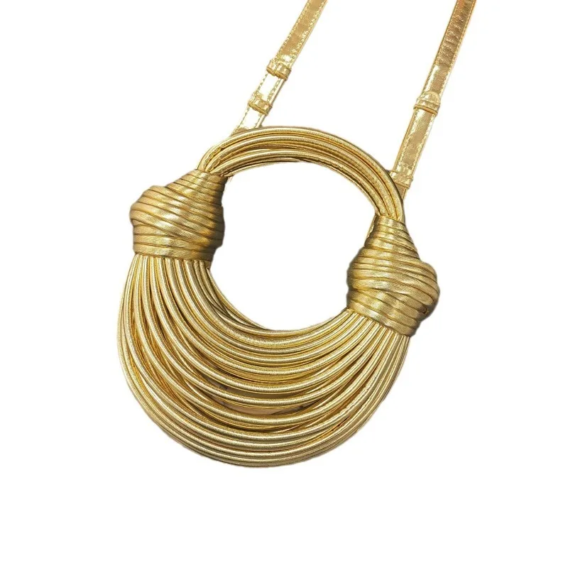 حقيبة حمل نسائية ذات تصميم متخصص Luxe Cuir Sac متعددة الوظائف Avec Bandoulière Amovible Et or Matteriel