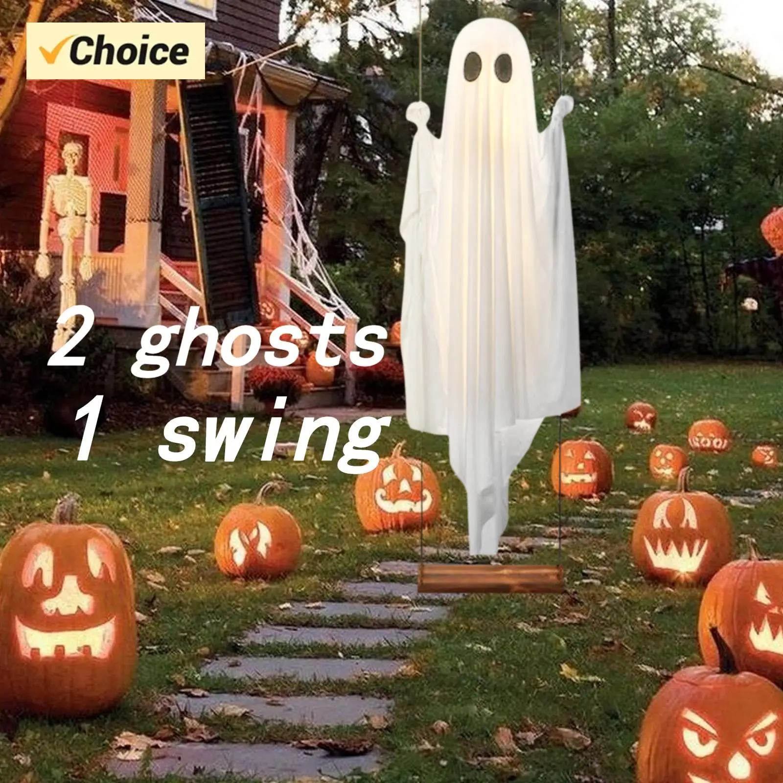 decor-d'halloween-2-fantomes-1-balancoire--grande-balancoire-suspendue-de-5-pieds-avec-guirlandes-lumineuses-pour-arbre-de-patio-de-porche-avant