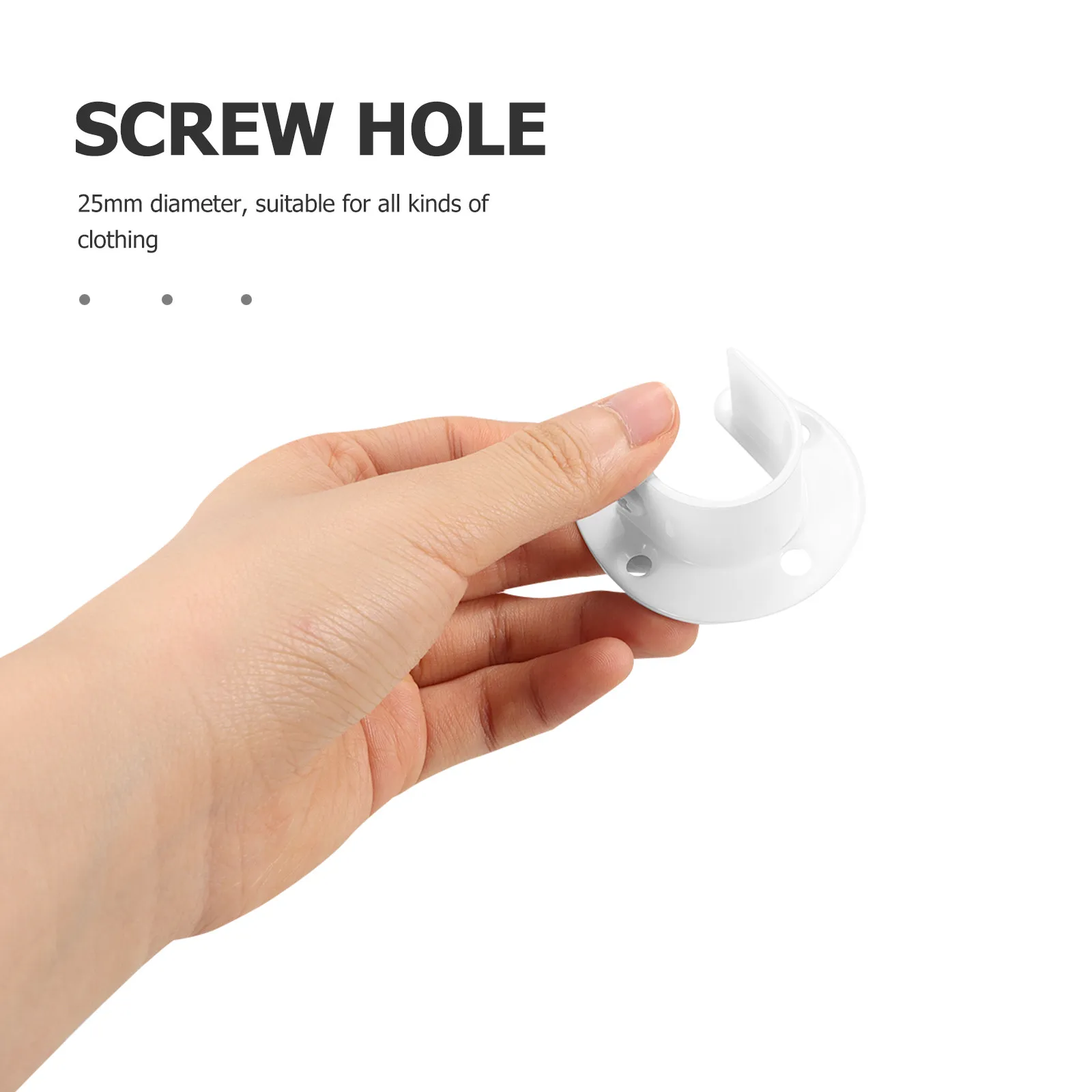 

Комплект из 4 толстых кронштейнов из нержавеющей стали для штанги в шкафу, держателя для душевой занавески и полотенец, 25 мм