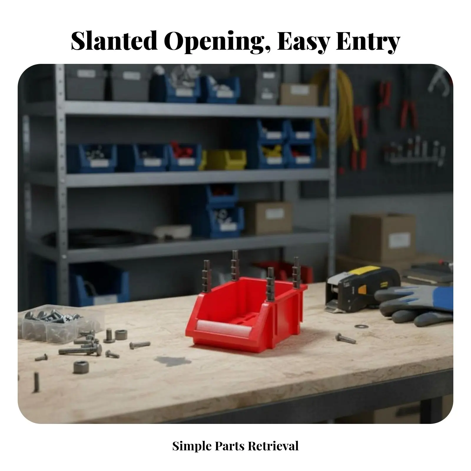 

Контейнер с доступным фронтальным доступом, штабелируемый, соединяемый, для складских работников