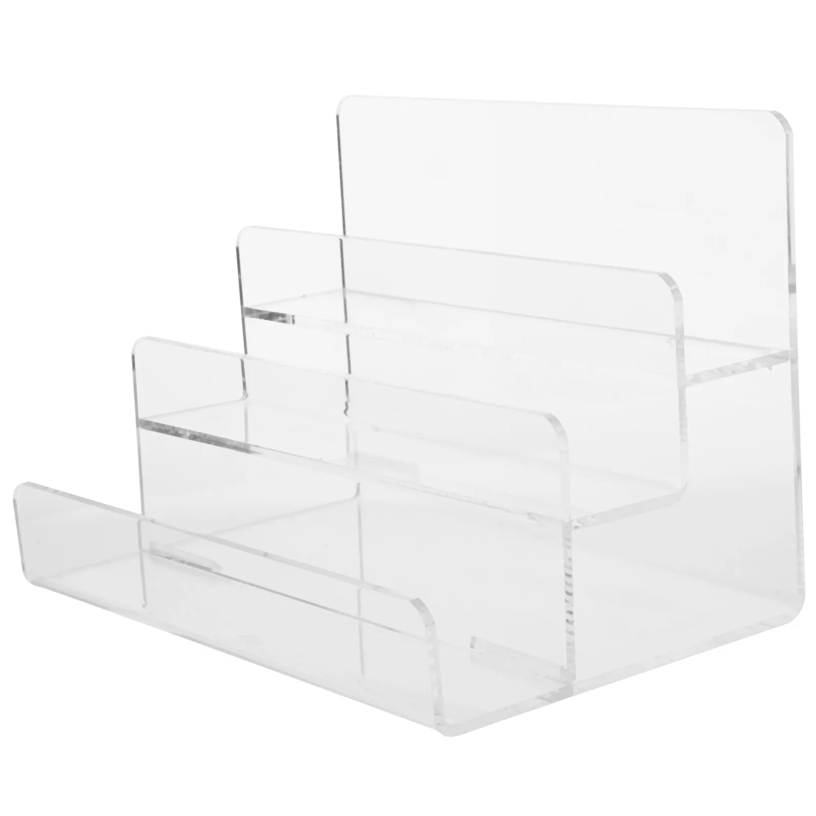 Multi-Layer Acrylic Wallet Stand Transparent Display Shelf Organizer Sunglasses Storage Rack Purse Holder Store Display Rack
