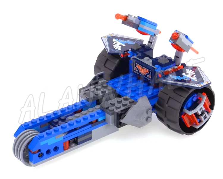 392pcs Nexoes Knights 4in1 Clay\'s Rumble Blade Sword Breaker Speeder 10488 Building Blocks Set Bricks Compatible with Model