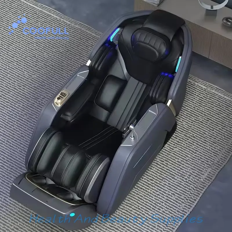 Coolfull Multi-level Adjustable Massage Chair Full Back and Calf Infrared Heat Massage Chair for Family Leisure
