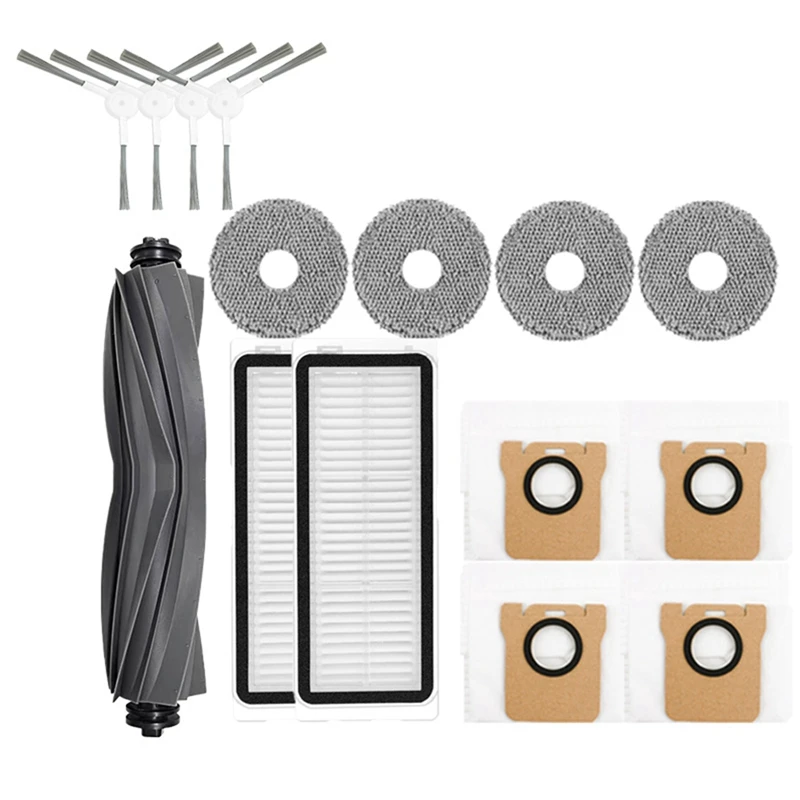 Brosse latérale principale et filtre Hepa, vadrouille, sac à poussière, robot aspirateur, accessoires pour Dreame Bot L20 Ultra, X20 Pro