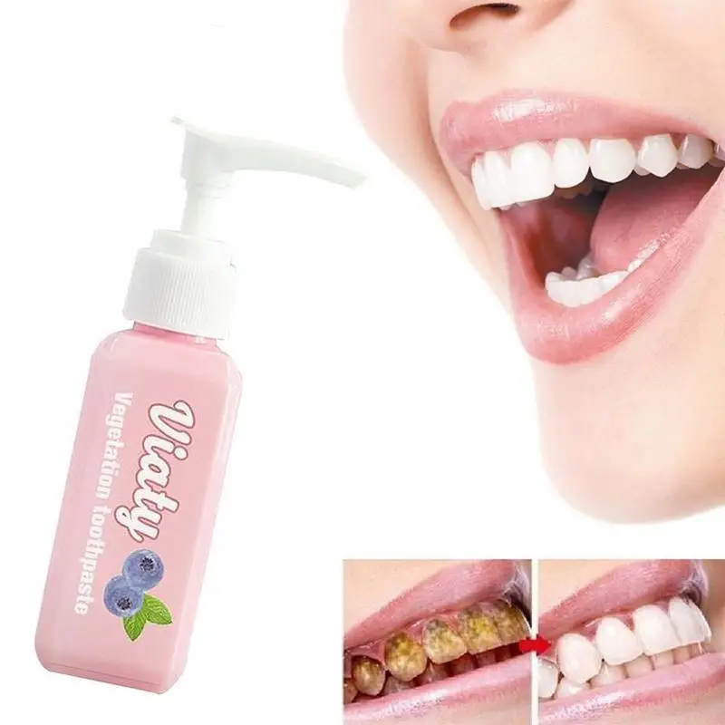 Sdutter New Viaty vegetazione dentifricio macchia rimozione del fumo ridurre lo sporco dei denti dentifricio sbiancante lotta sanguinamento gengive stuzzicadenti